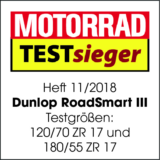 RoadSmart III Motorrad test win logo