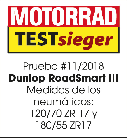 Logotipo de victoria en la prueba de RoadSmart III Motorrad