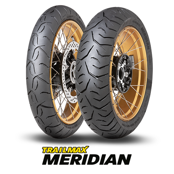 Paquete y logotipo de Dunlop Trailmax Meridian