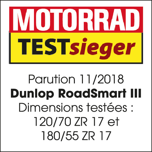 Logo gagnant du test RoadSmart III Motorrad