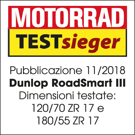 Logo della vittoria del test RoadSmart III Motorrad