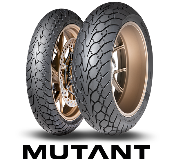 Imagem da embalagem e logotipo da Dunlop Mutant