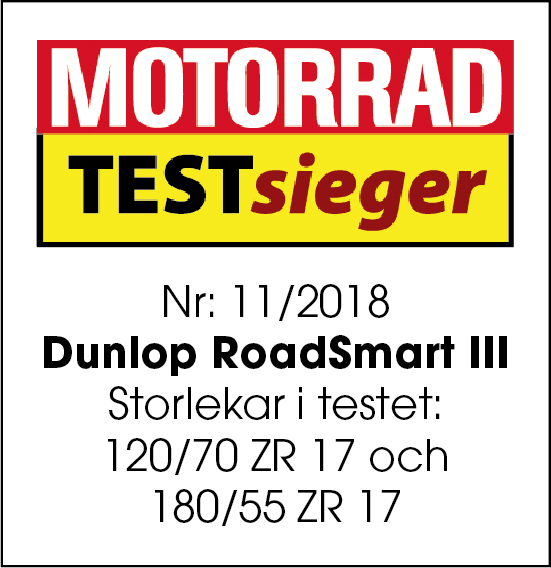 RoadSmart III Motorrad test win-logotyp