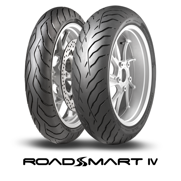 Dunlop RoadSmart IV packshot och logotyp